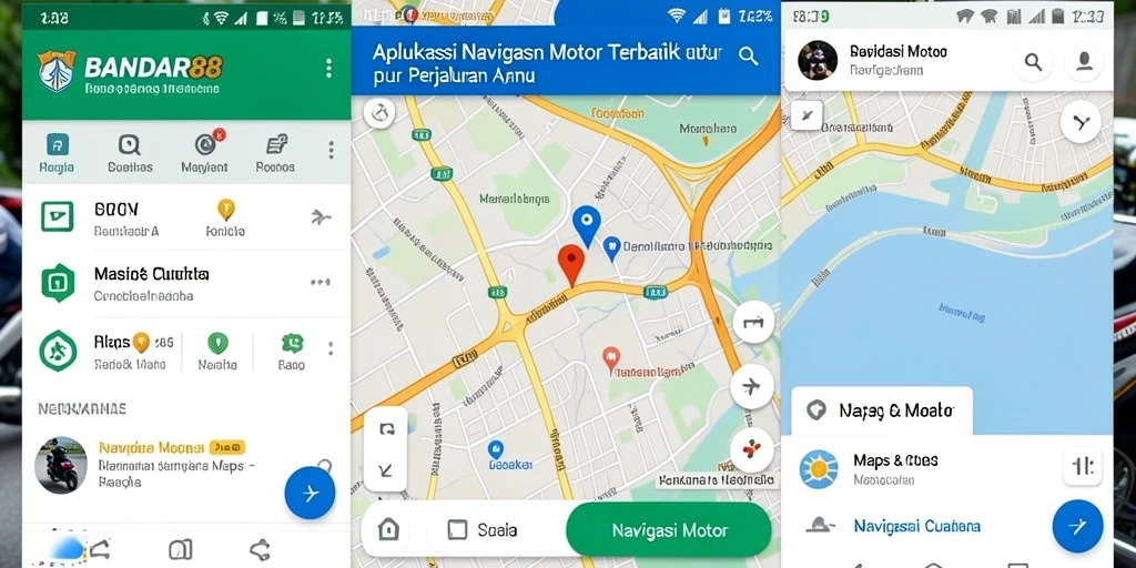 Antarmuka aplikasi BANDAR88 menampilkan peta interaktif dan informasi cuaca.