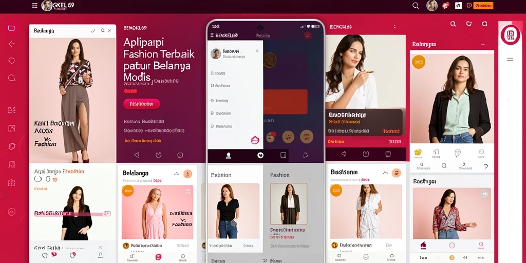 Tampilan antarmuka BENGKEL69 yang modern dan stylish untuk belanja fashion.