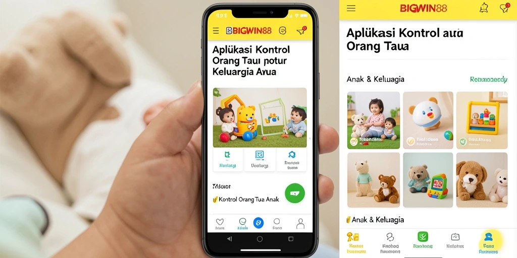 Tampilan antarmuka pengguna BIGWIN88 yang intuitif untuk kontrol orang tua.