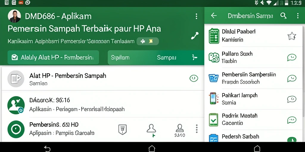 Antarmuka sederhana DMD686 yang efektif untuk pembersihan sampah.