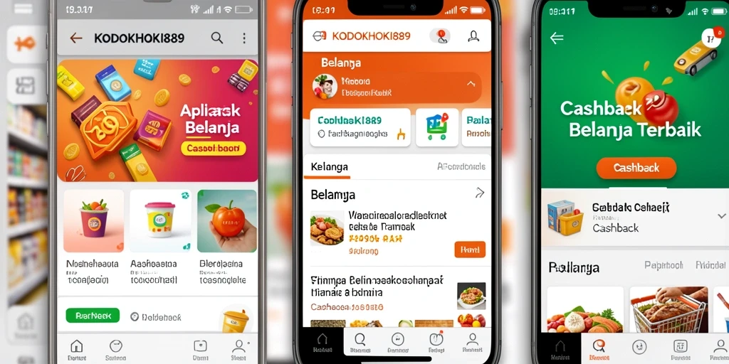 Antarmuka pengguna aplikasi KODOKHOKI889 dengan fitur cashback yang menarik.