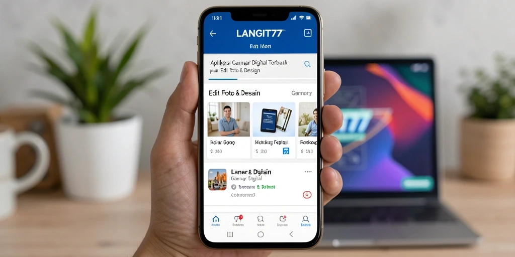 Tampilan antarmuka yang user-friendly dan berbagai fungsi Gambar Digital.
