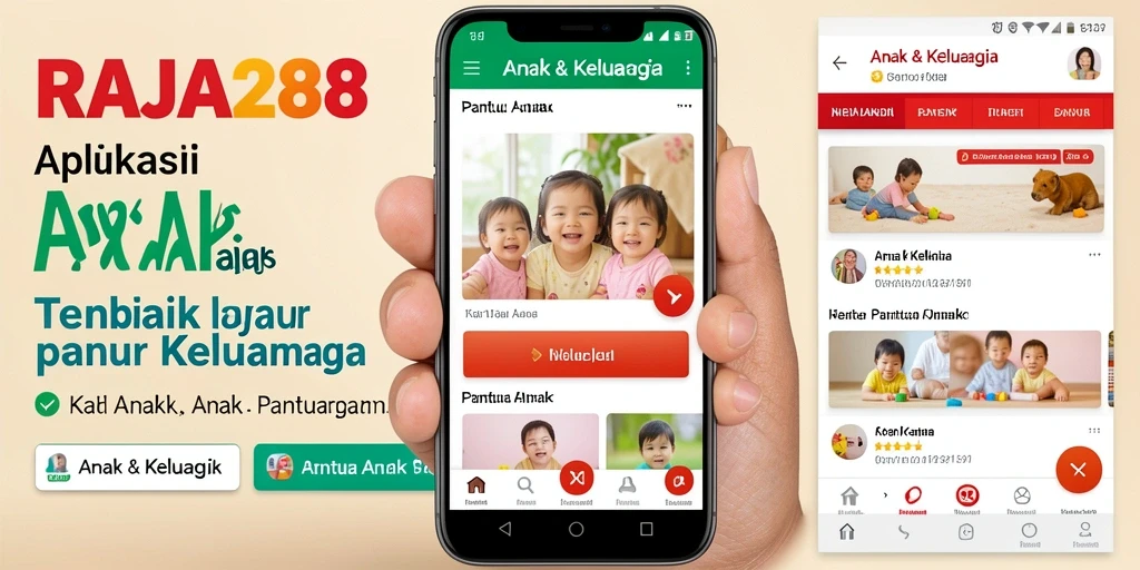 Tampilan antarmuka RAJA288 yang ramah anak dan informatif.