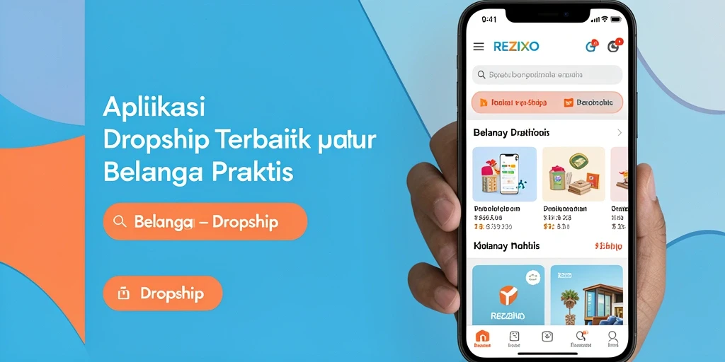 Antarmuka pengguna REZIXO yang intuitif untuk belanja Dropship.