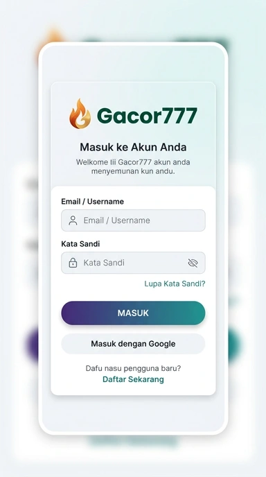 Masuk Akun Gacor777: Langkah Mudah dan Cepat